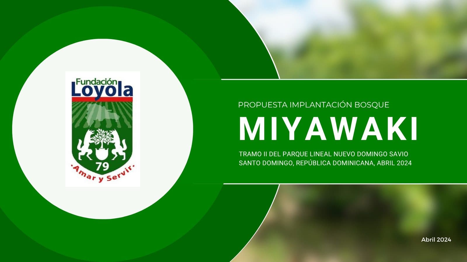 Propuesta de implantación del bosque Miyawaki — Tramo II del Parque Lineal Nuevo Domingo Savio